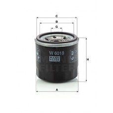 Фільтр мастил MANN-FILTER W 6018