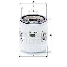 Фільтр мастил MANN-FILTER W 7030