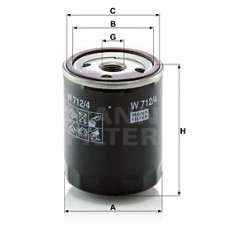 Фільтр масляний MANN-FILTER W 712/4