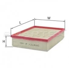 Фiльтр повiтряний з паролоном h=72mm SMARTEX AP13091
