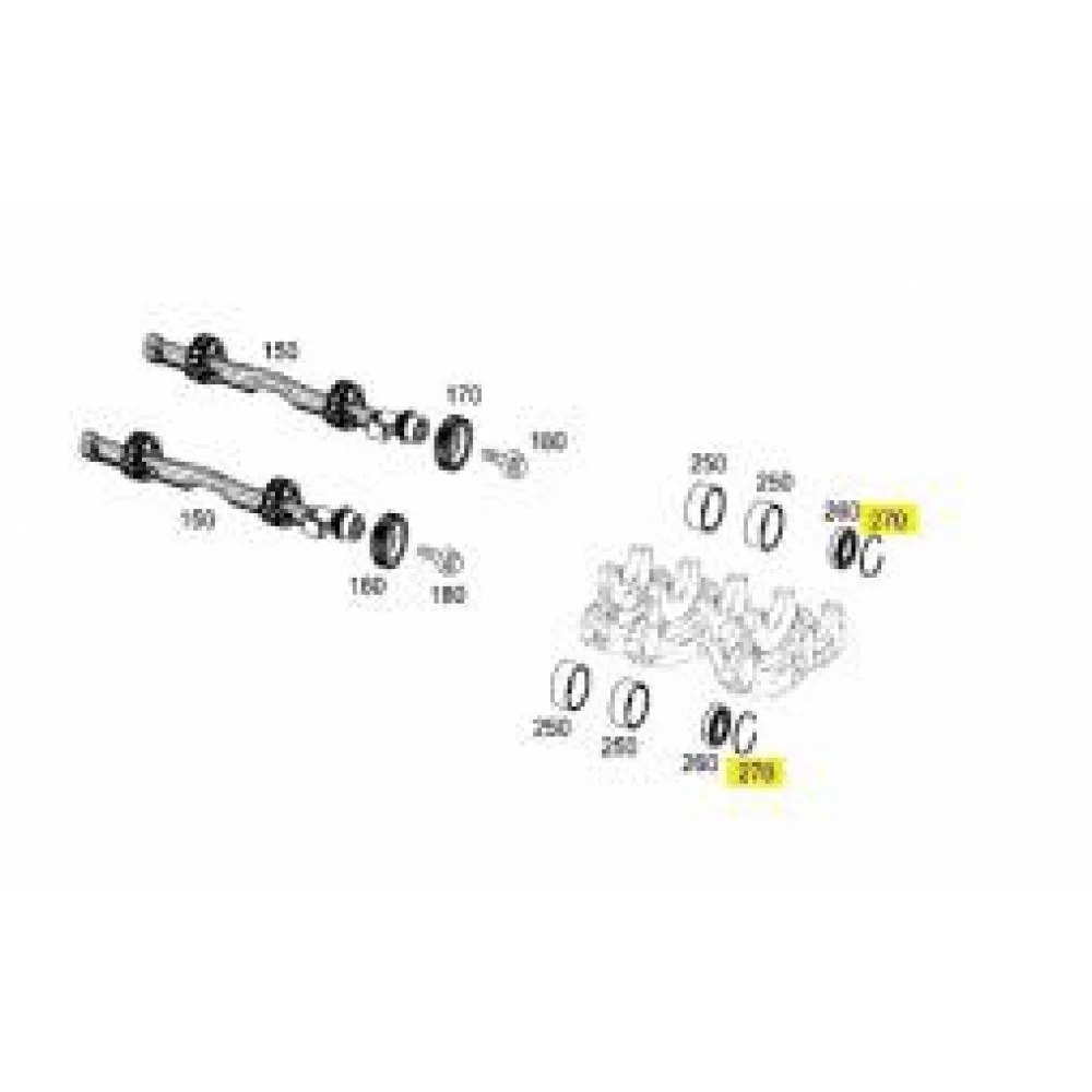 Кільце стопорне MB Sprinter 2.2 CDI OM651
