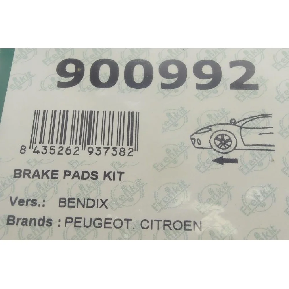 Планка супорта (переднього) прижимна (к-кт) Citroen Saxo 96-04/Peugeot 205/305/405 79-98 (Bendix)