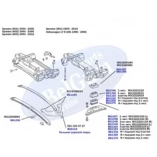 Подушка ресори (передня/нижня) MB Sprinter 96- (пластик) (R)