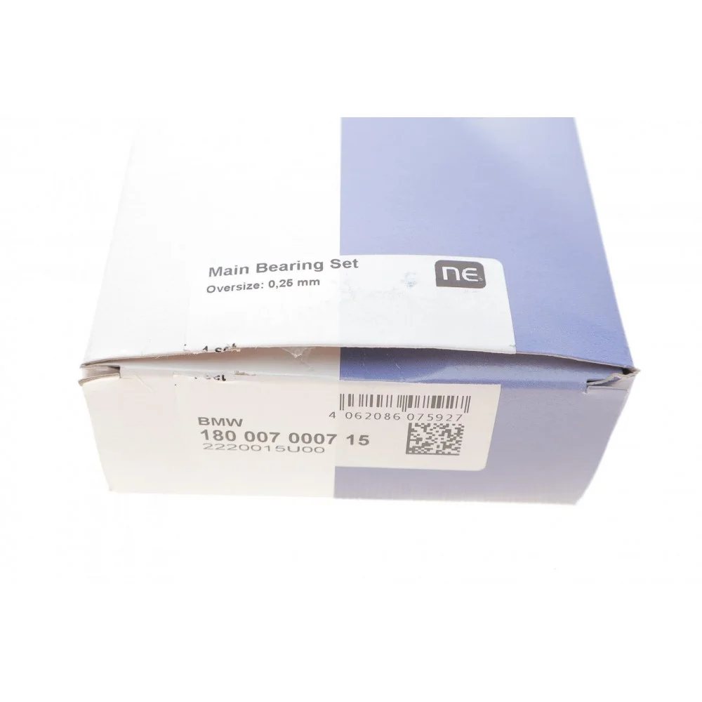 Вкладиші корінні BMW 3 (E46/E90)/5 (E60) 1.6-2.0d 01-13 (N42/N43/N46) (+0.25) = 6007062500