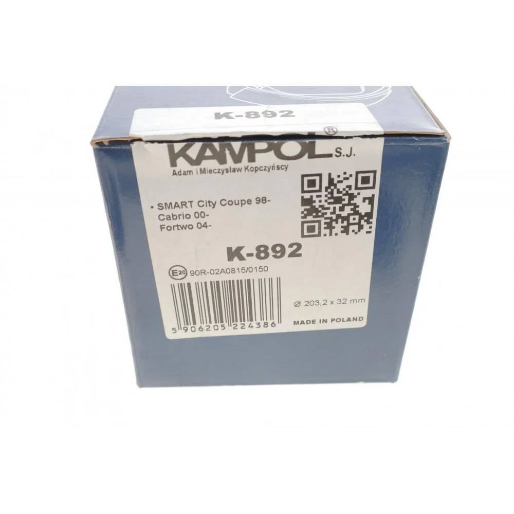 Колодки гальмівні (задні) Smart 98- (барабанні) (203.2x32)