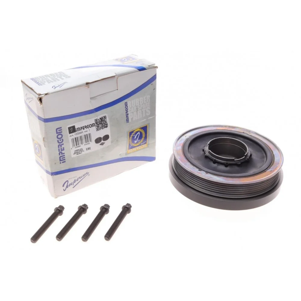 Шків колінвалу BMW 3 (E90/F30/F80)/5 (F10) 1.6-2.0 d 07- (10x185) (в комплекте з болтами)