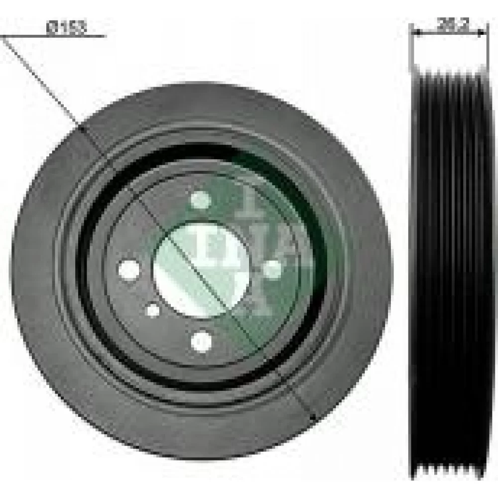 Шків колінвалу Hyundai Accent/Elantra/Santa Fe 2.0/2.2CRDi 01-12