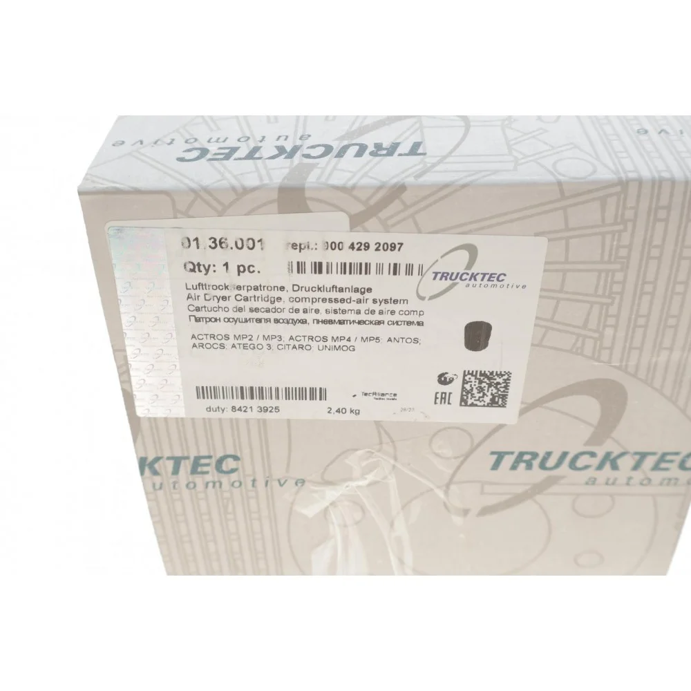 Фільтр вологовідділювача MB Atego 3 5.1D 13-/Actros 11-/Antos 12-/Arocs 7.7/10.7/12.8D 13-