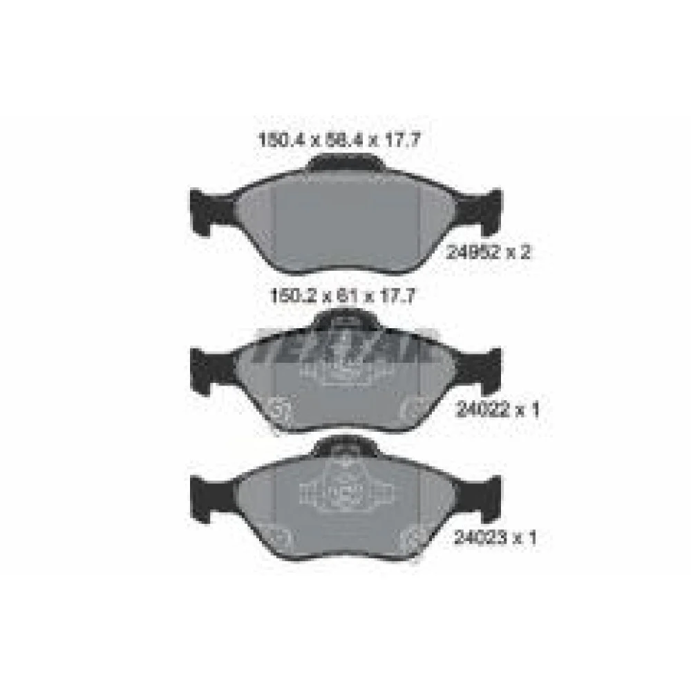 Колодки тормозные (передние) Toyota Yaris 12- (TEVES) Q+