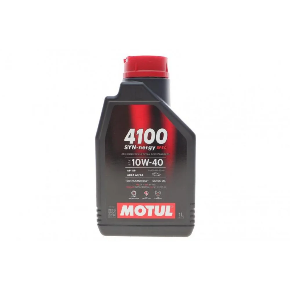 Олива 10W40 4100 Syn-nergy Spec (1L) (MB 229.3/RN0710/RN0700/PSA B71 2300/VW 501 01/VW505 00) (112890)