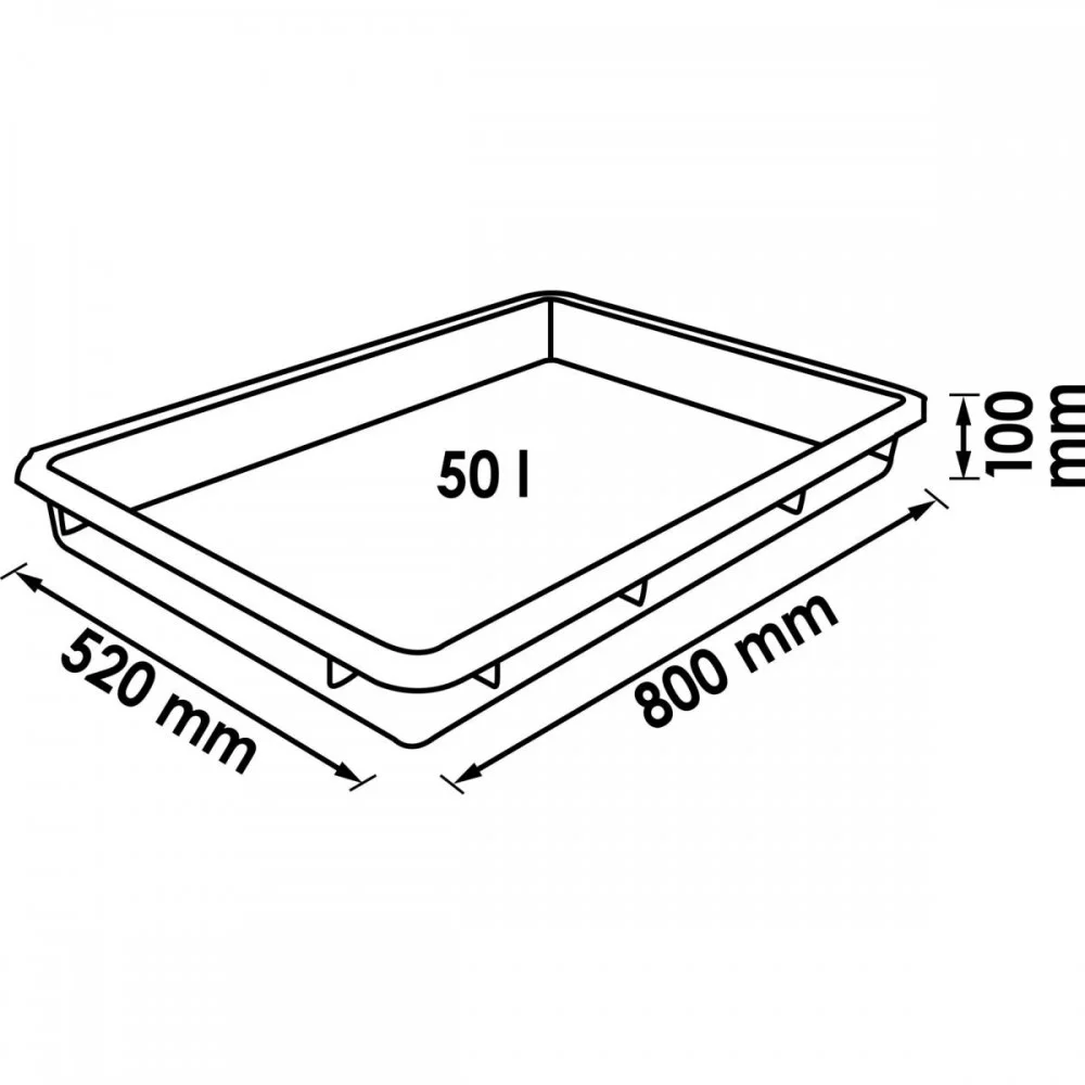 Піддон багатофункціональний 50 л 520x800x100мм