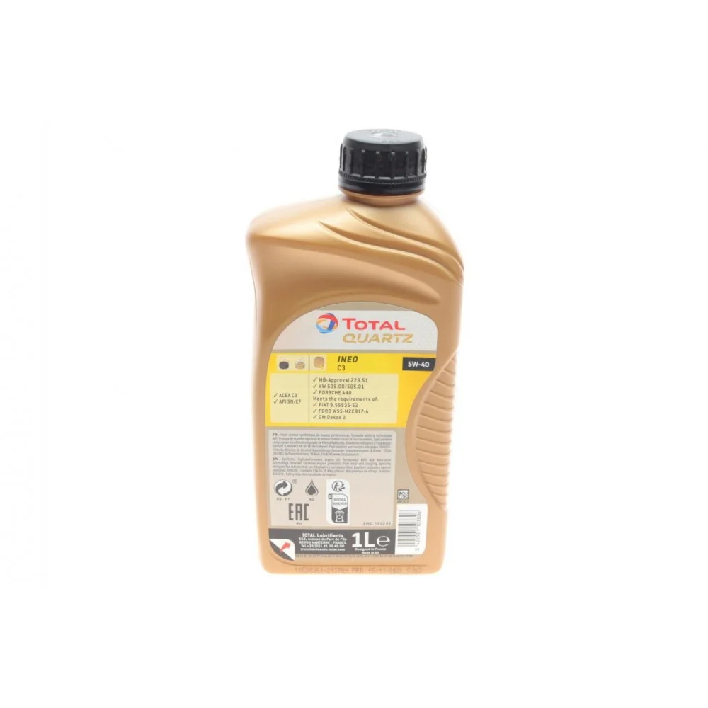 Олива 5W40 Quartz INEO C3 Dexos2 (1л)