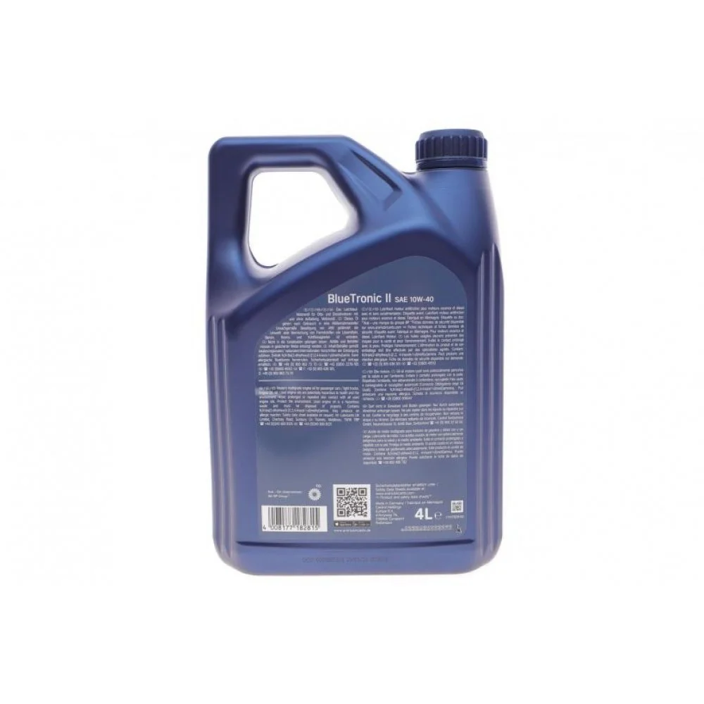 Олива 10W40 Blue Tronic II (4L)  (VW501 00/505 00/MB 229.3) = AR-15F075