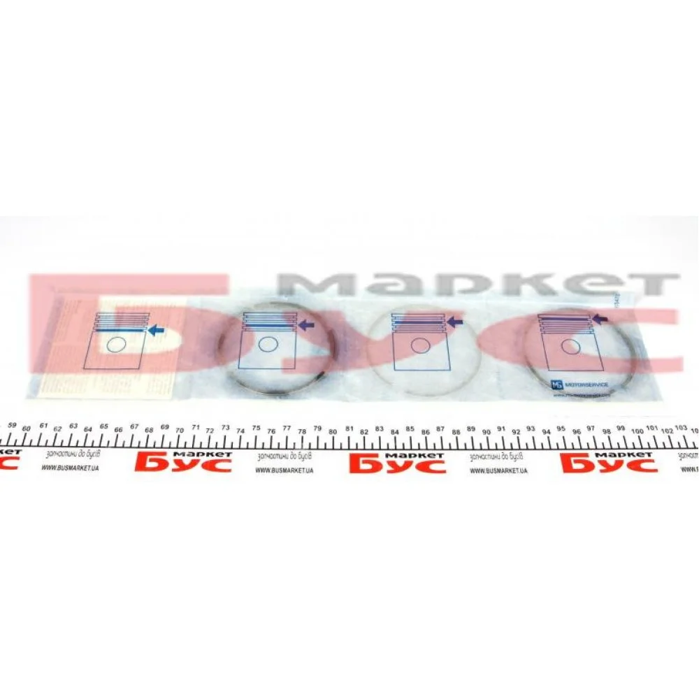 Кільця поршневі VW T4/T5 1.9TDI (79.50mm/STD) (1.75-2-3)