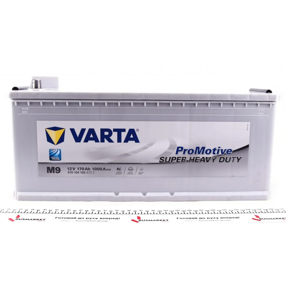 Акумуляторна батарея 170Ah/1000A (513x223x223/+L/B13) Promotive SHD M9 замінено на 670104100 A722