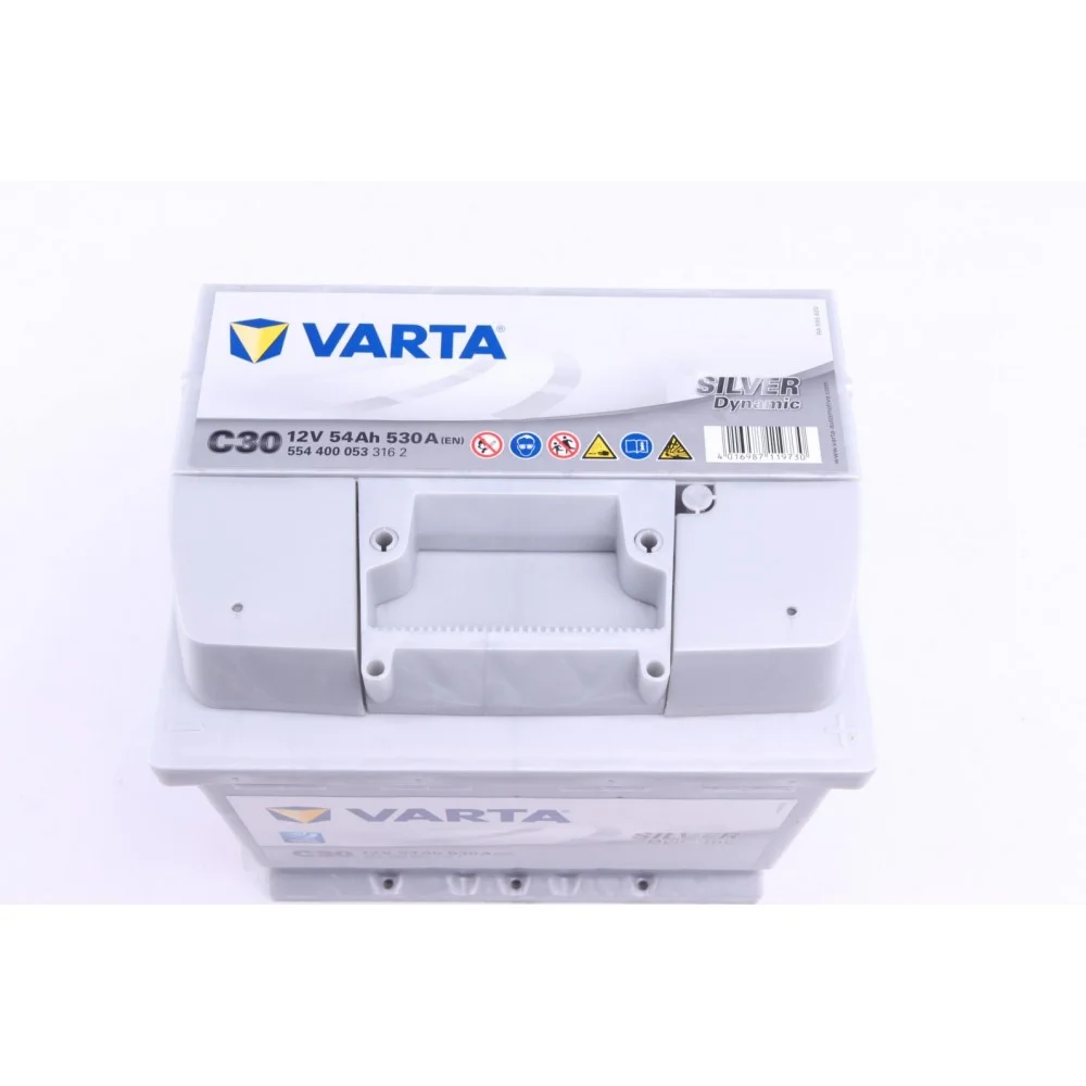 Акумуляторна батарея 54Ah/530A (207x175x190/+R/B13) Silver Dynamic C30