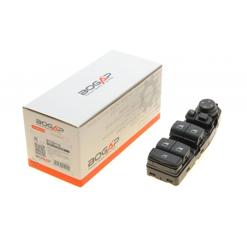 Кнопка склопідіймача (L) BMW X1 (E84) 09-15 N20/N46/N47/N52 (блок)