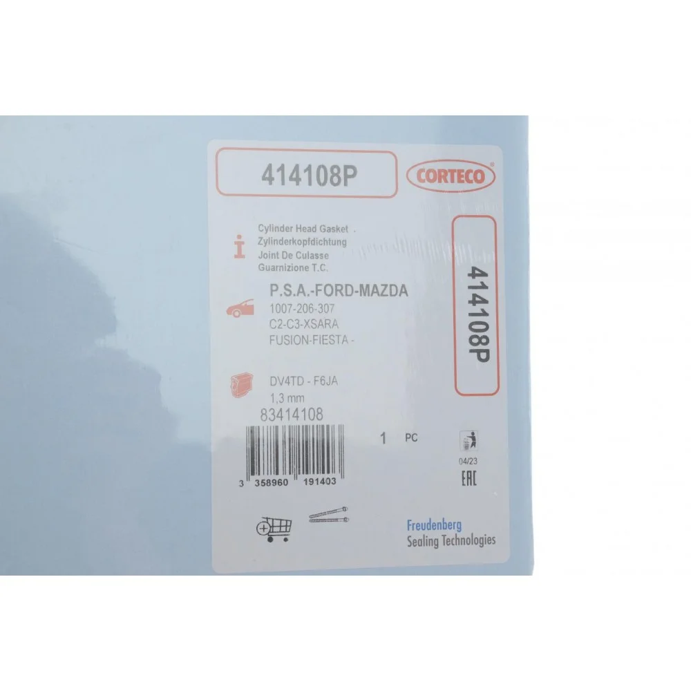 Прокладка ГБЦ Citroen Nemo 1.4 HDi 08- (3 метки) (1.3mm) Ø75mm