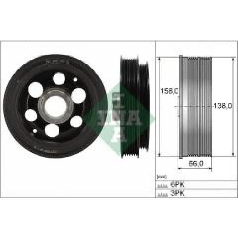 Шків колінвалу Ford Transit Custom 2.0EcoBlue 12-