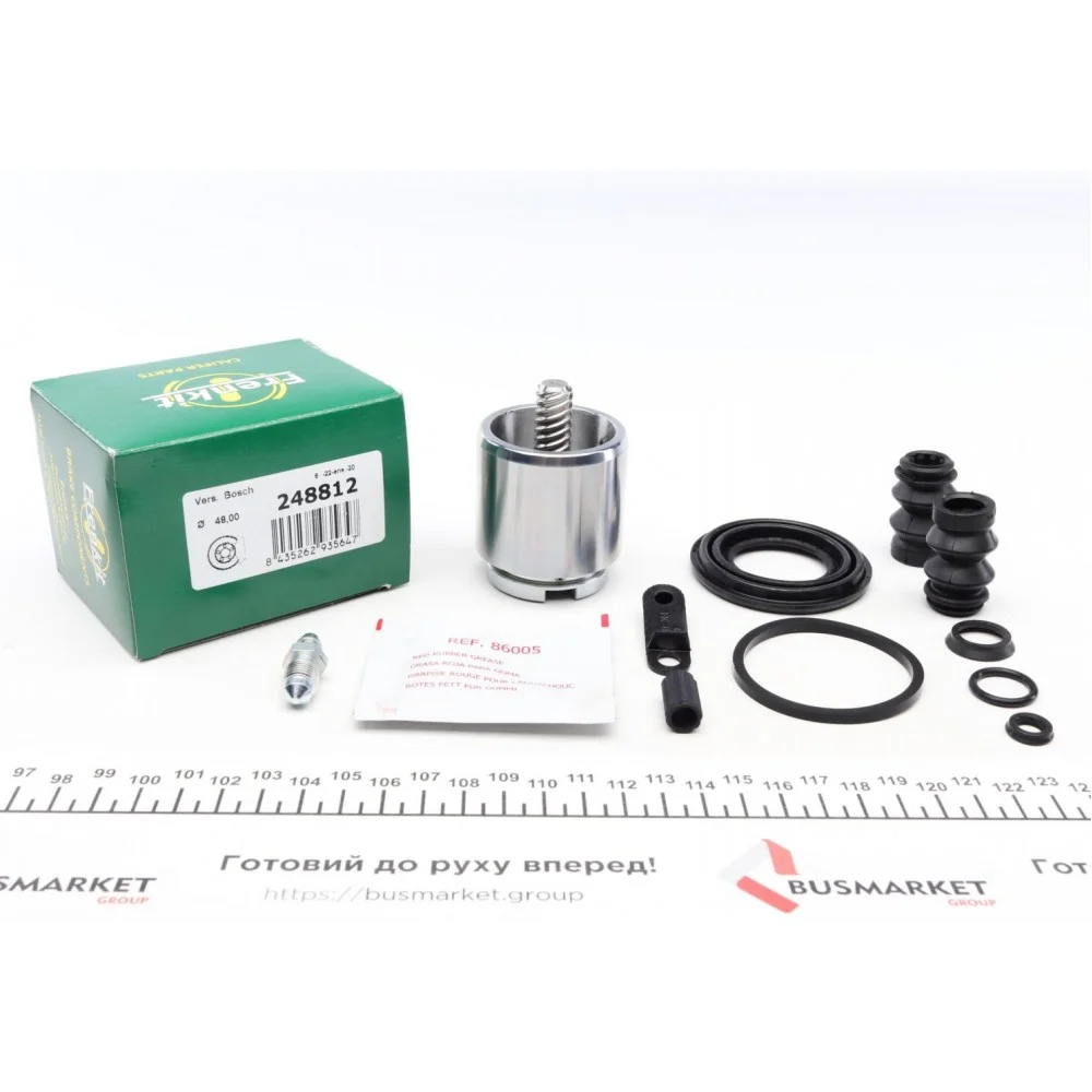 Ремкомплект супорта (заднього) (R) Ford Transit 06- (d=48mm) (+поршень з механізмом) (Bosch)