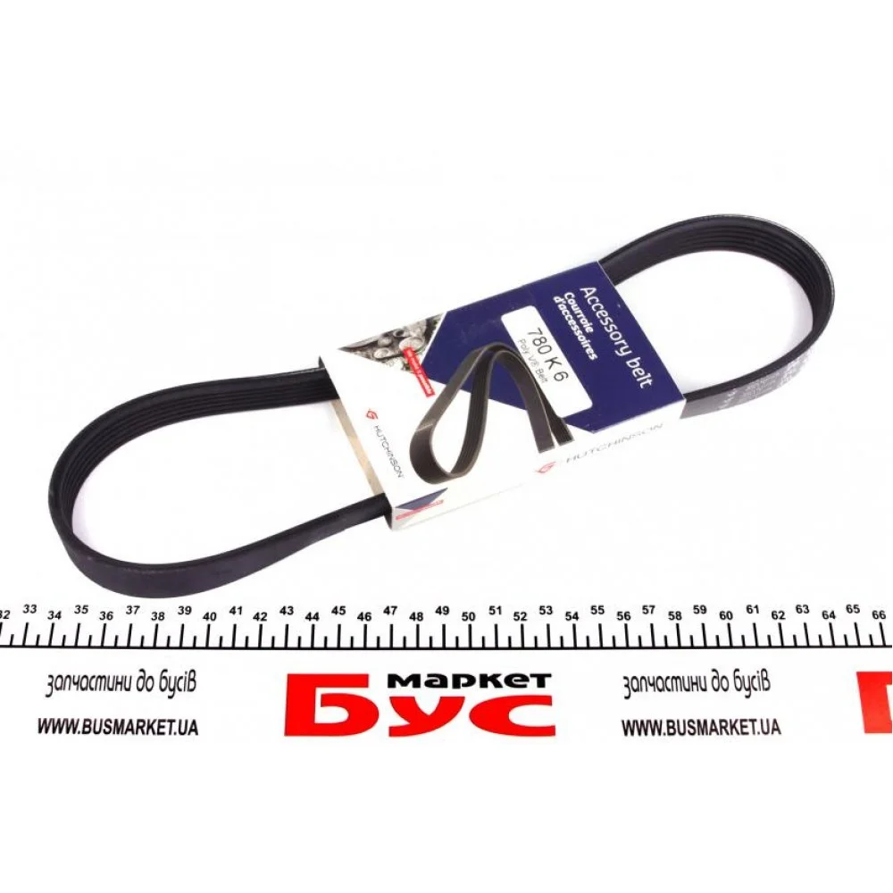 Ремінь генератора Citroen C4/Peugeot 307 1.6HDi 04- (6PK780)