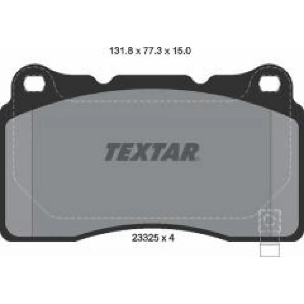 Колодки гальмівні (передні) Tesla Model S/X 13- (Brembo) (131.8x77x.3x15) Q+