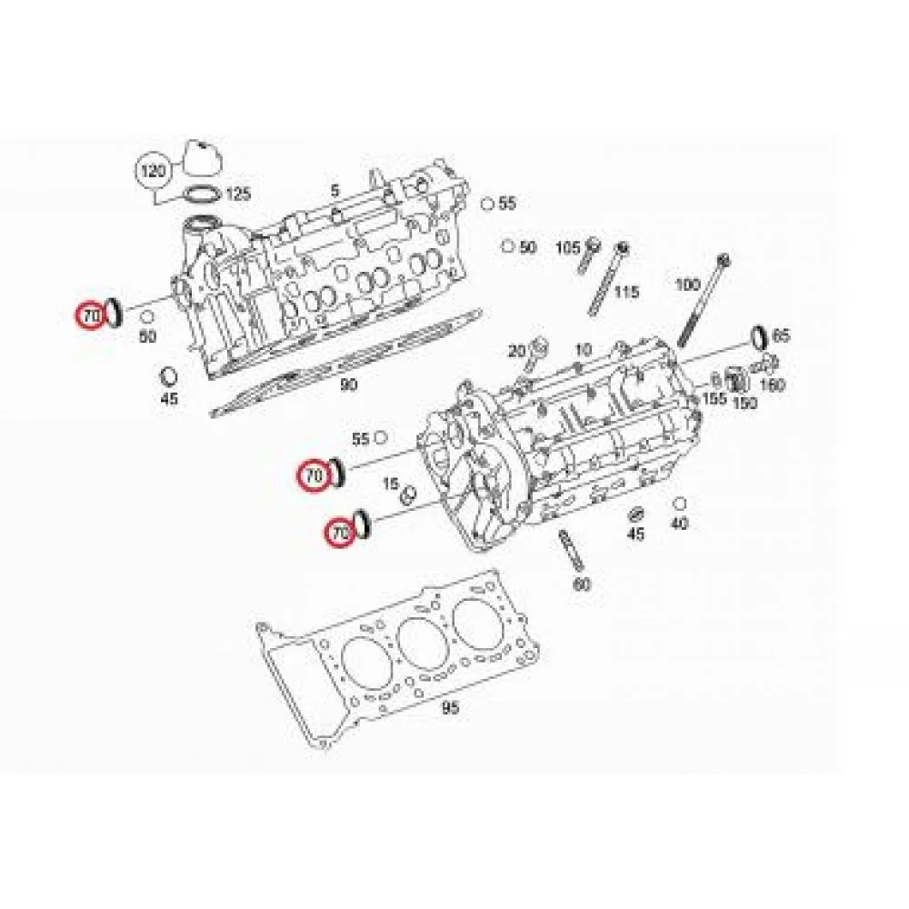 Заглушка ГБЦ MB Sprinter 3.0CDI (d=40mm) (для розподільного валу)