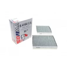 Фільтр салону Citroen C3/C4/Peugeot 207/208 09- (вугільний) (к-кт 2шт.)