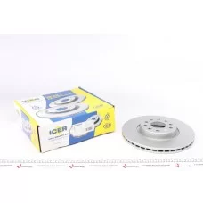 Диск гальмівний (передній) Audi A3/Skoda Octavia/SuperB/VW Passat B6/B8 03- (312x25) (з покр.)(вент.)