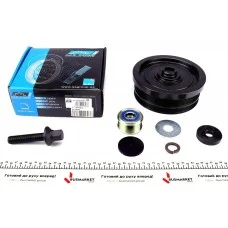 Шків колінвалу + шків генератора BMW 1/3/5/X3 2.0D 02- (4PK+6PK) (в комплекті з болтом)