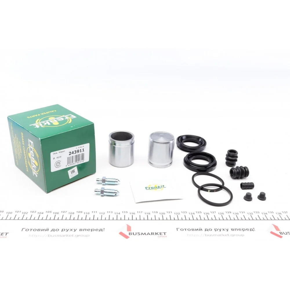 Ремкомплект супорта (переднього) Mitsubishi L200 01-05 (d=43mm) (+2 поршня) (Nissin/Tokico)