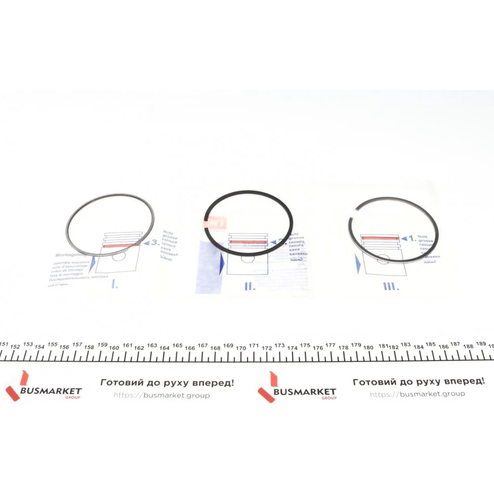 Кільця поршневі VW Passat/Tiguan 2.0TDI 14- (81.00mm/STD) (1.75-1.75-2.0) = 8942000000