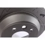 Диск гальмівний (задній) Porsche Cayenne 06-/VW Touareg 02- (330x28) (L) (з прорезом) (вент)