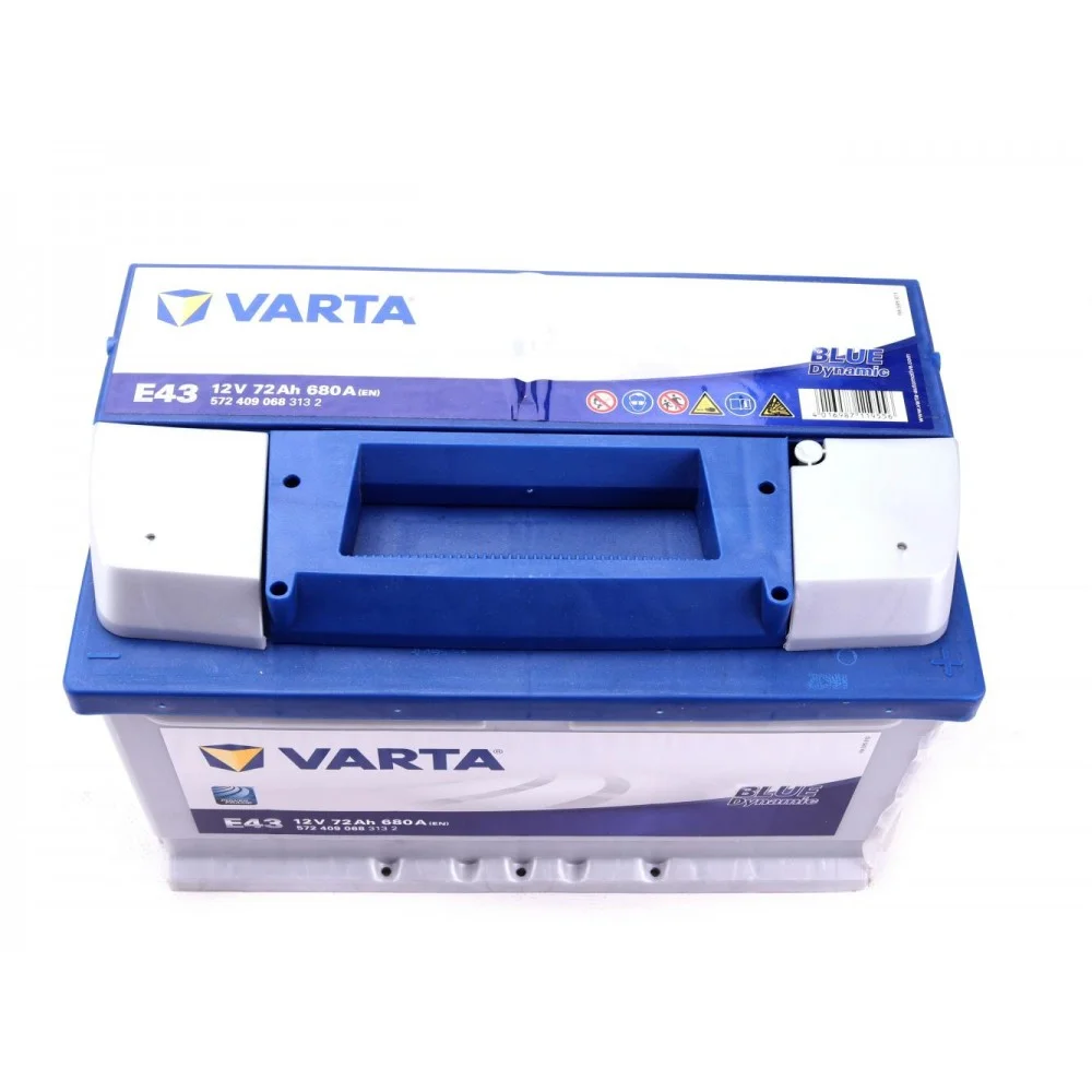 Акумуляторна батарея 72Ah/680A (278x175x175/+R/B13) Blue Dynamic E43
