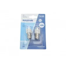 Автолампа P21/5W 12V 2.4/0.48W BAY15d LED (біла) (к-кт 2шт)
