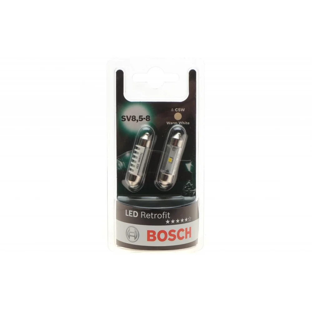 Автолампа C5W 12V 1W SV8.5-5 LED Retrofit BL (палець) К-кт 2 шт.
