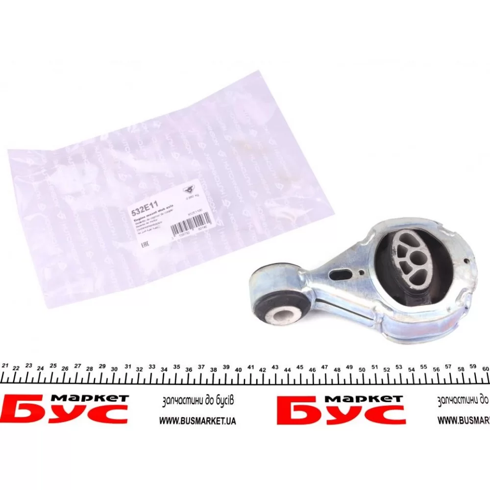 Подушка двигуна (нижня) Renault Megane III 1.6dCi 11- (косточка)