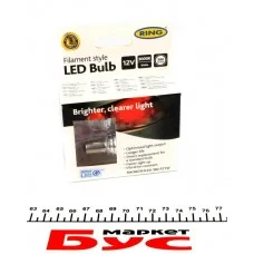 Автолампа P21W 12V 1W BA15s Filament LED (3000K/390 lumen/3x Long Life) (2шт.)