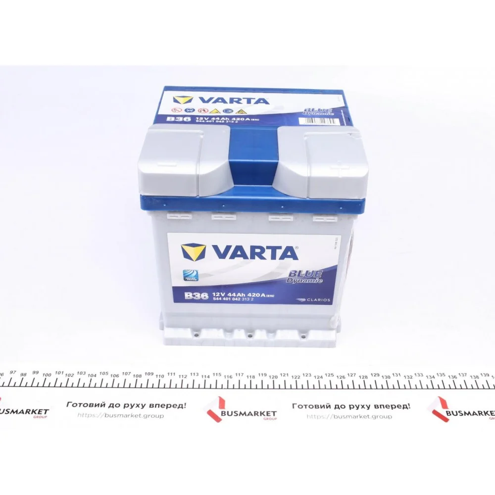 Акумуляторна батарея 44Ah/420A (175x175x190/+R/B13) Blue Dynamic B36