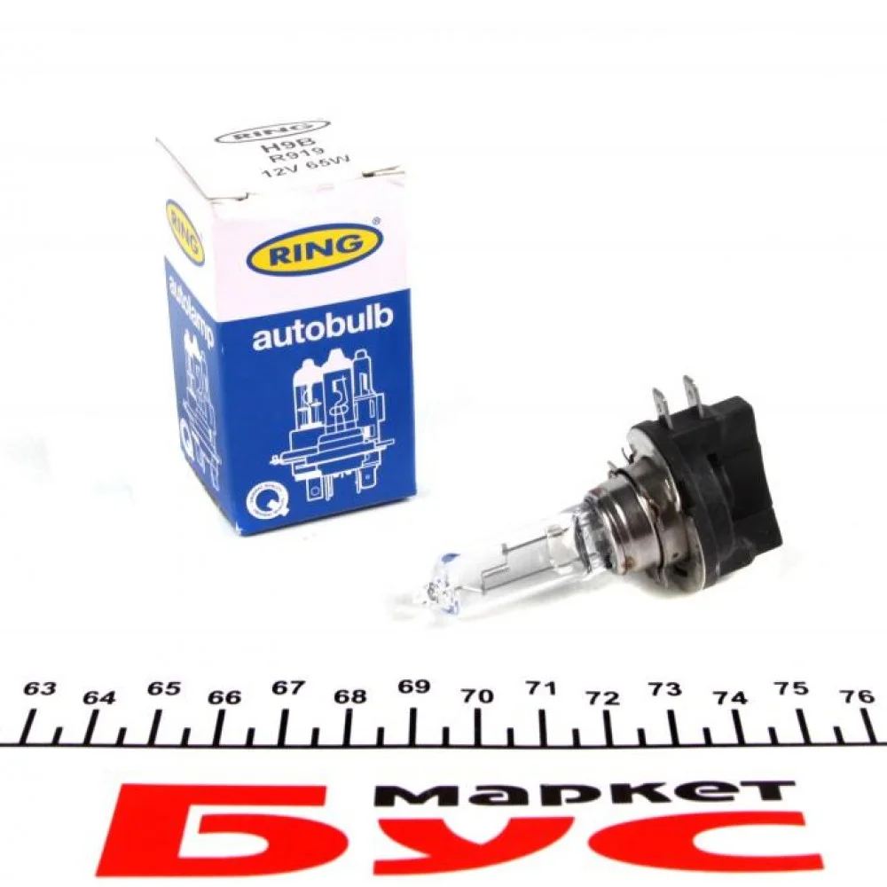 Автолампа H9B 12V 65W PGJY19-5