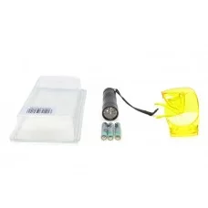 Ліхтарик ультрафіолетовий UV 9 LED (+очки)