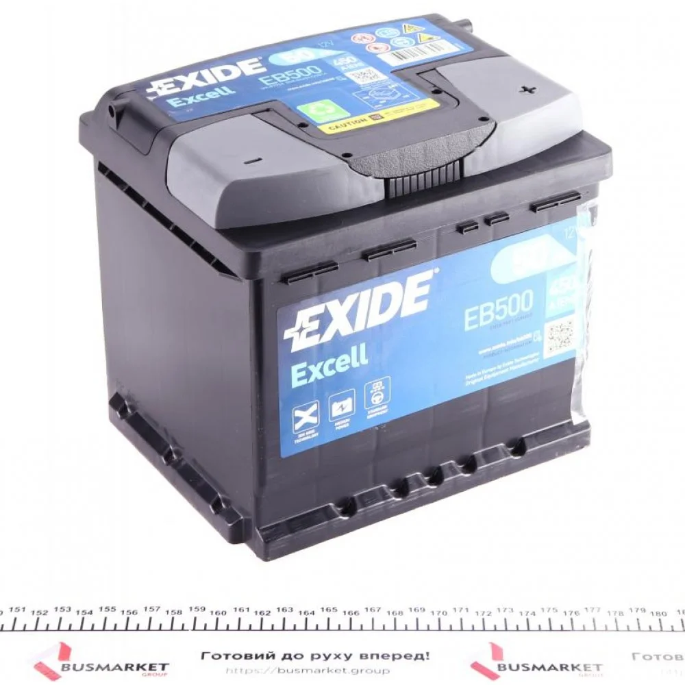 Акумуляторна батарея 50Ah/450A (207x175x190/+R/B13) Excell