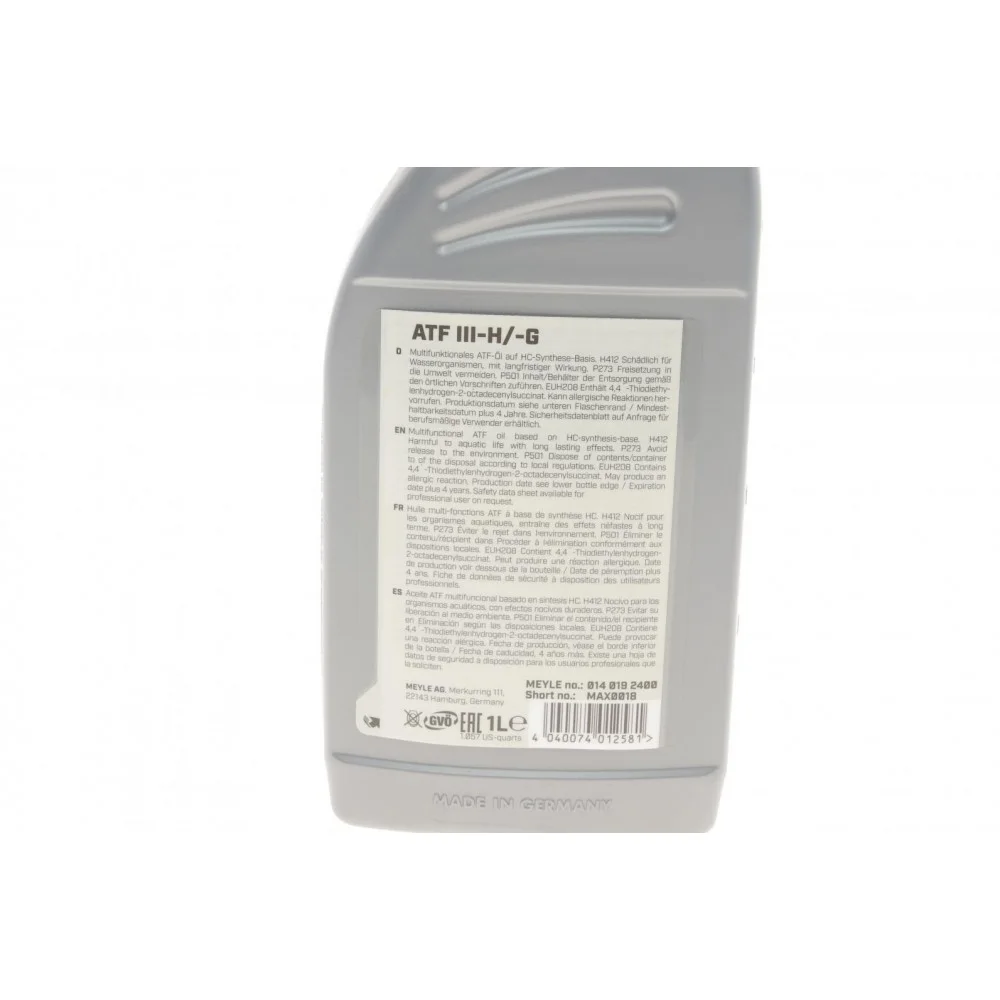 Олива ATF Dexron III H/G (1L) (MB236.10/236.12) (червоне)