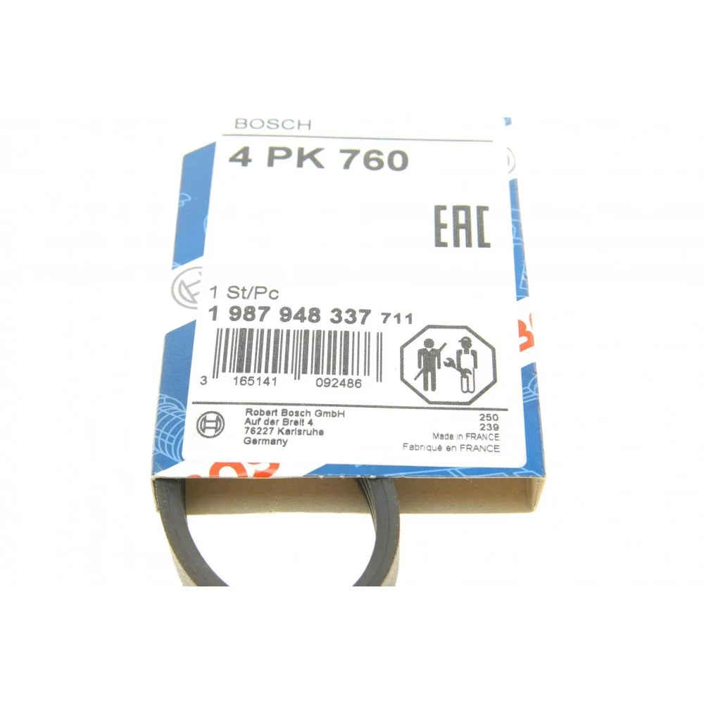 Ремінь генератора Opel Agila 1.0/1.2 08-14/Suzuki Swift 1.2 10- (4PK760)