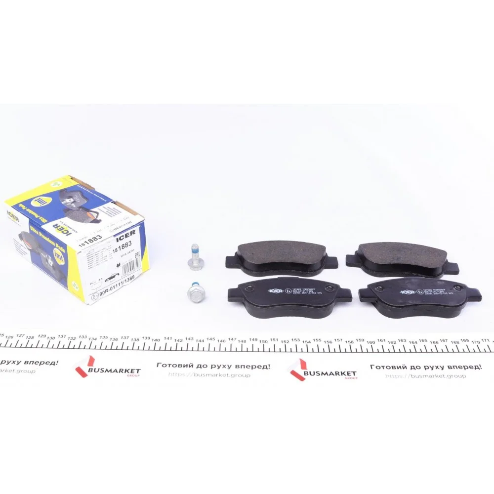 Колодки гальмівні (передні) Renault Megane II 03-/Scenic II 03-08/Fiat Palio 97-/Siena/Albea 01-12