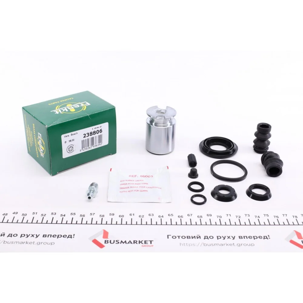 Ремкомплект супорта (заднього) (L) Renault Kangoo 97- (d=38mm) (+поршень з механізмом) (Bosch)