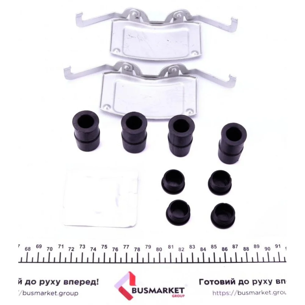Планка супорта (переднього) прижимна (к-кт) VW T5 03-/T6 03- (Ate)