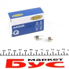 Автолампа C10W 12V 7W S8.5d (10x40mm) (1шт)