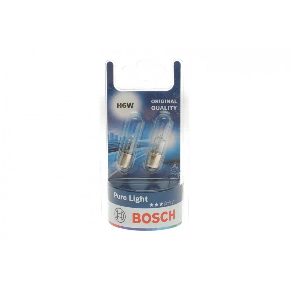 Автолампа H6W 12V 6W BAX9s Pure Light (BL/к-кт 2шт.)