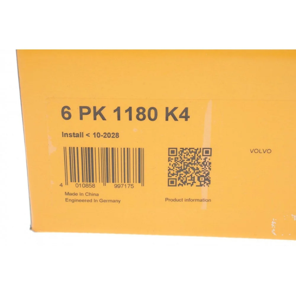Комплект ременя генератора Volvo S60/S80/S90/V40/V60/V70/V90/XC40/XC60/XC70/XC90 2.0D 13- 